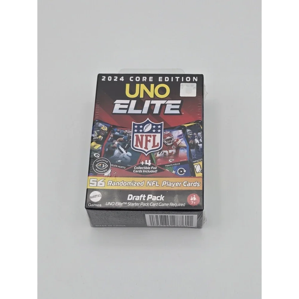 2024 Core Edition Uno Elite NFL Draft Pack Booster Box 56 + Sealed 4 FOIL Cards